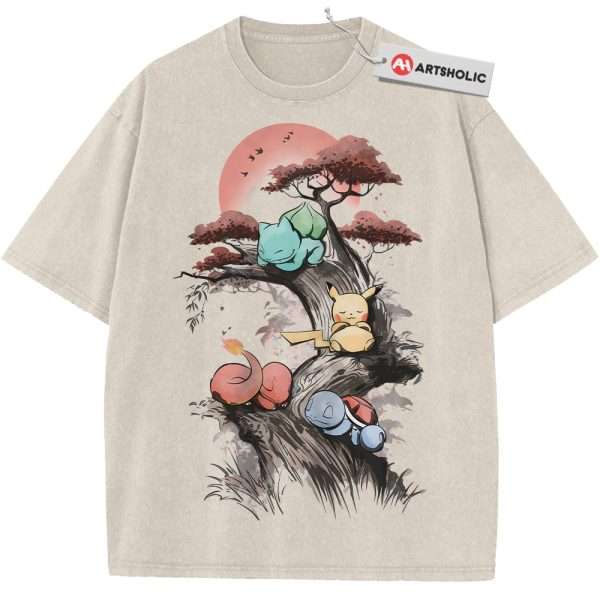 Bulbasaur Shirt, Squirtle Shirt, Charmander Shirt, Pikachu Shirt, Pokemon Shirt, Anime Shirt, Vintage Tee