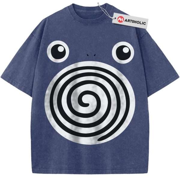 Poliwhirl Shirt, Pokemon Shirt, Anime Shirt, Vintage Tee - Blue, L
