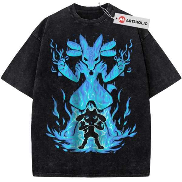 Lucario Shirt, Riolu Shirt, Pokemon Shirt, Anime Shirt, Vintage Tee