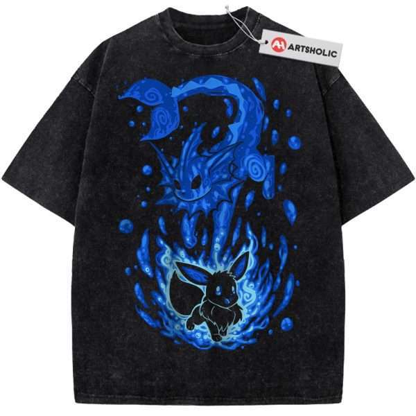 Vaporeon Shirt, Eevee Shirt, Pokemon Shirt, Anime Shirt, Vintage Tee