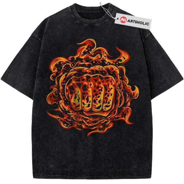 Akainu Magma Fist Shirt, One Piece Shirt, Anime Shirt, Vintage T-Shirt