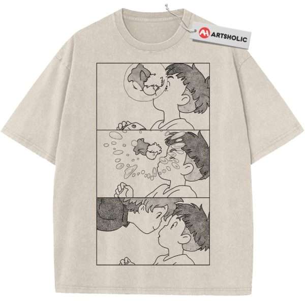 Ponyo Shirt, Studio Ghibli Shirt, Anime Shirt, Vintage T-Shirt - Apricot, M