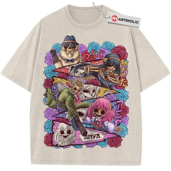 Skull Spy x Family Shirt, Anime Shirt, Vintage Tee