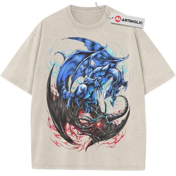Blue-Eyes White Dragon vs Red-Eyes Black Dragon Shirt, Anime Shirt, Vintage T-Shirt
