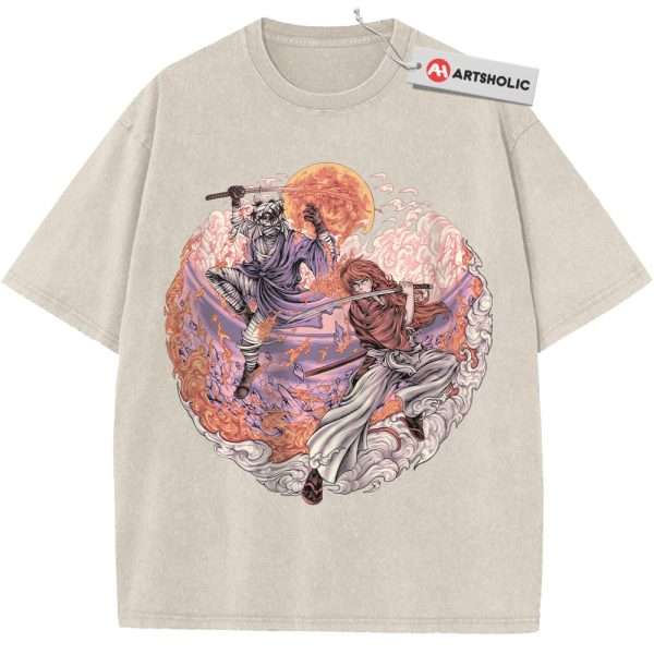 Kenshin Himura vs Shishio Makoto Shirt, Rurouni Kenshin Shirt, Anime Shirt, Vintage Tee