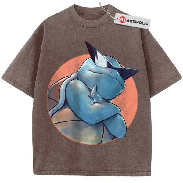 Squirtle Shirt, Pokemon shirt, Anime Shirt, Vintage T-Shirt - Coffee, 3XL