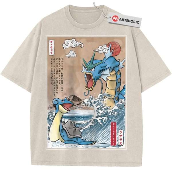 Lapras vs Gyarados Shirt, Pokemon Shirt, Anime Shirt, Vintage T-Shirt