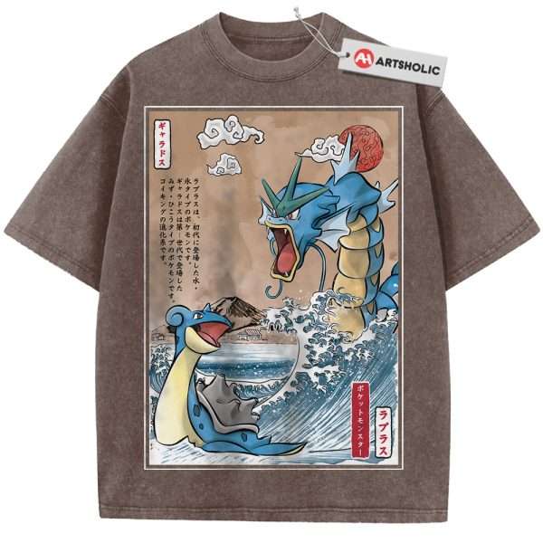 Lapras vs Gyarados Shirt, Pokemon Shirt, Anime Shirt, Vintage T-Shirt