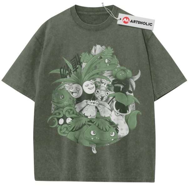 Grass Class Pokemon Shirt, Anime Shirt, Vintage T-Shirt