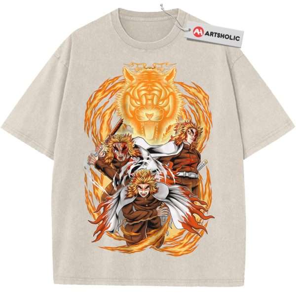 Kyojuro Rengoku Shirt, Demon Slayer Shirt, Anime Shirt, Vintage T-Shirt