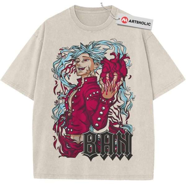 Ban Shirt, The Seven Deadly Sins Shirt, Anime Shirt, Vintage T-Shirt