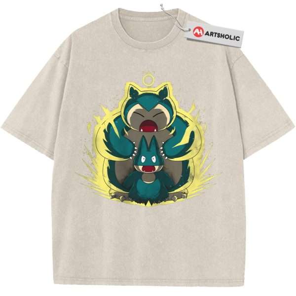 Munchlax vs Snorlax Shirt, Pokemon Shirt, Anime Shirt, Vintage T-Shirt