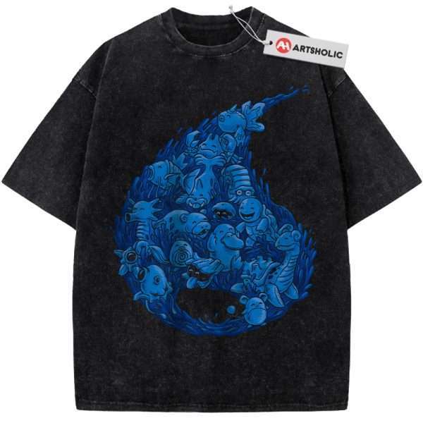 Water-Type Pokemon Shirt, Anime Shirt, Vintage T-Shirt