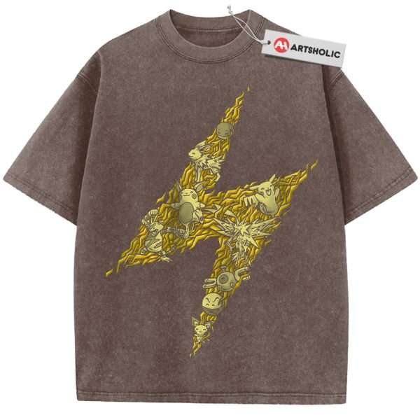 Electric-Type Pokemon Shirt, Anime Shirt, Vintage Tee