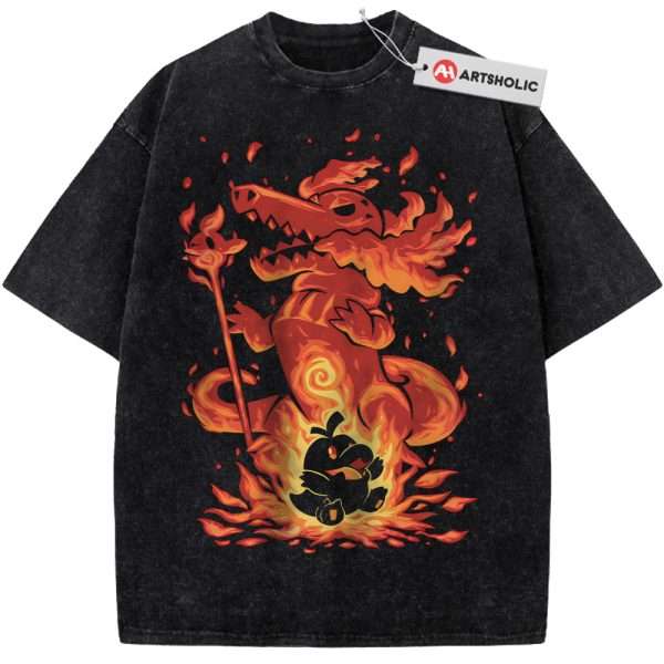 Fuecoco vs Skeledirge Shirt, Pokemon Shirt, Anime Shirt, Vintage T-Shirt