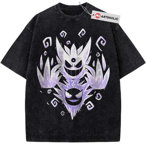 Gatsly vs Mega Gengar Shirt, Pokemon Shirt, Anime Shirt, Vintage T-Shirt