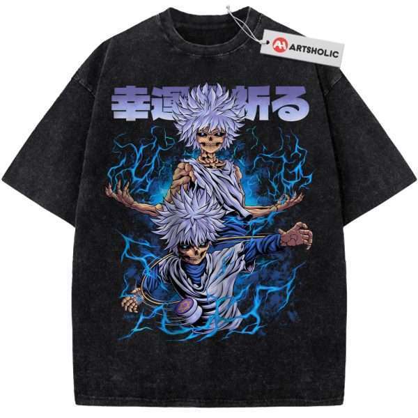 Skeleton Killua Zoldyck Shirt, Hunter x Hunter Shirt, HxH Shirt, Anime Shirt, Vintage Tee