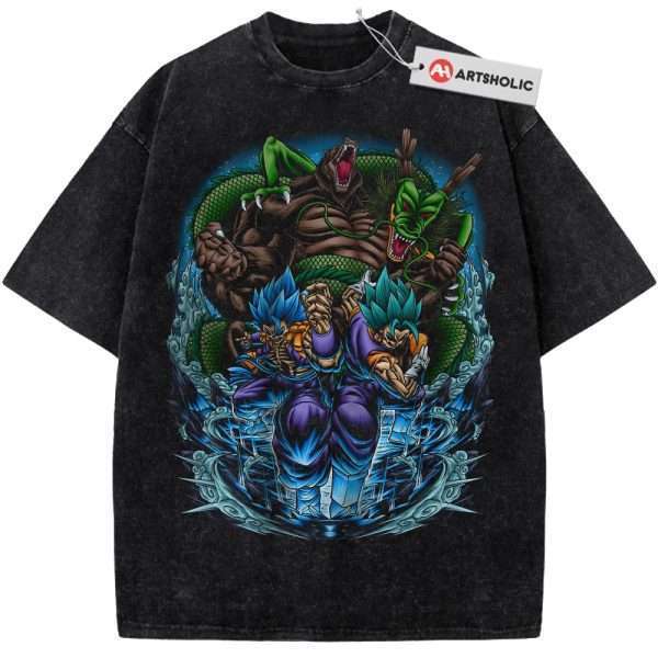 Skull Vegito vs Gogeta Shirt, Shenron Shirt, Dragon Ball Shirt, Anime Shirt, Vintage Tee