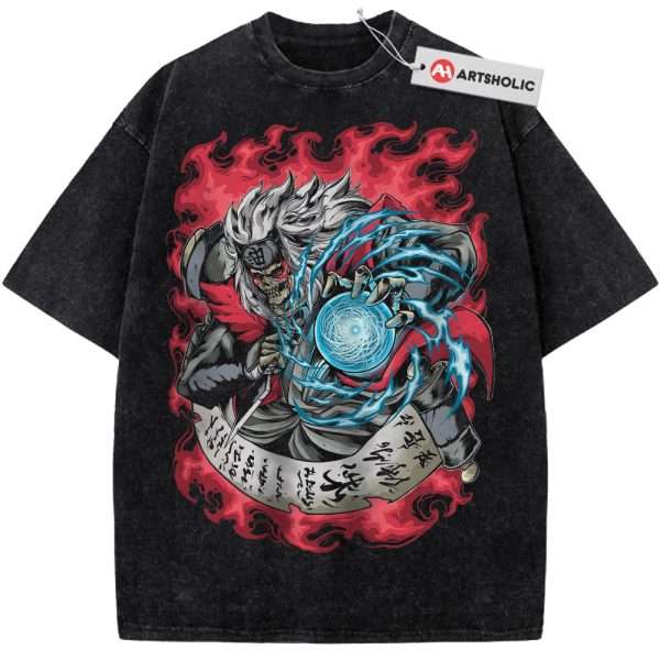 Skull Jiraiya Shirt, Naruto Shirt, Anime Shirt, Vintage Tee