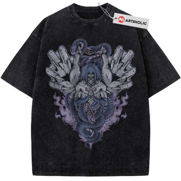 Skull Sasuke Uchiha Shirt, Naruto Shirt, Anime Shirt, Vintage T-Shirt