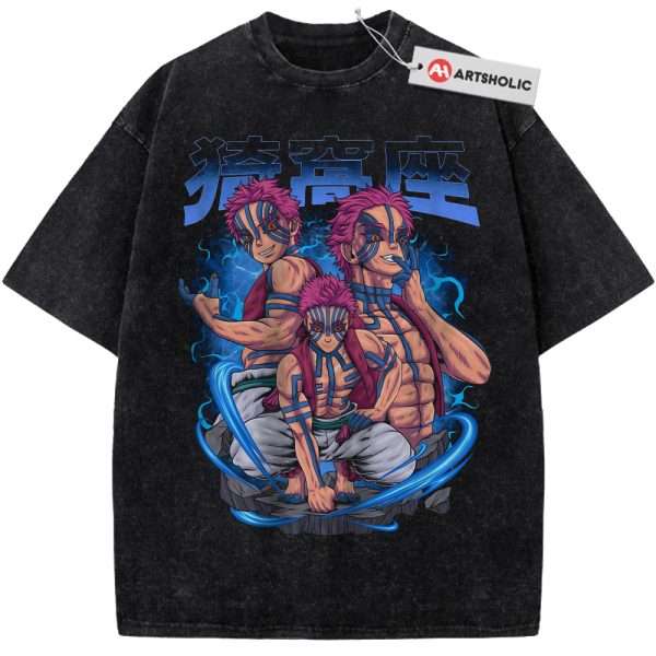 Akaza Shirt, Demon Slayer Shirt, Anime Shirt, Vintage T-Shirt