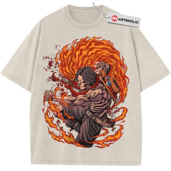 Skeleton Portgas D Ace Shirt, One Piece Shirt, Anime Shirt, Vintage Tee