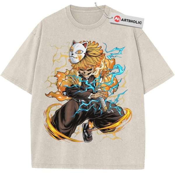 Skeleton Zenitsu Agatsuma Shirt, Demon Slayer Shirt, Anime Shirt, Vintage T-Shirt