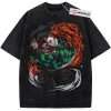 Skeleton Tanjiro Kamado Shirt, Demon Slayer Shirt, Anime Shirt, Vintage Tee