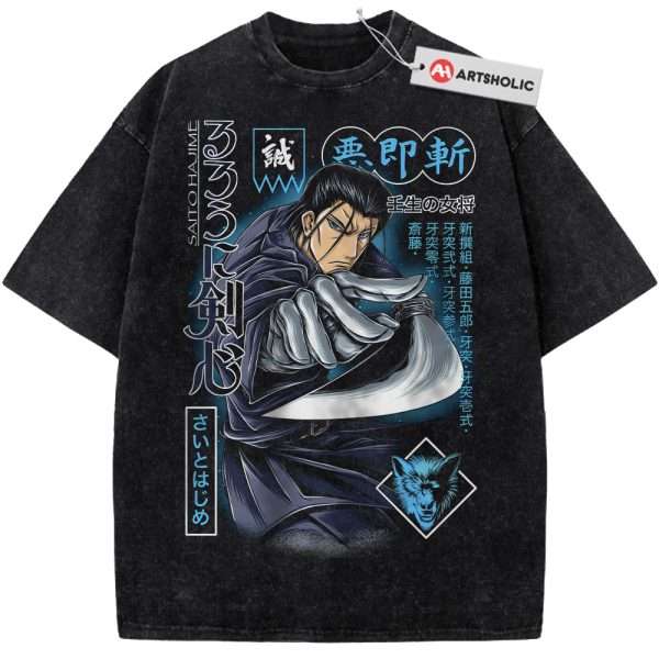 Saito Hajime Shirt, Rurouni Kenshin Shirt, Anime Shirt, Vintage T-Shirt