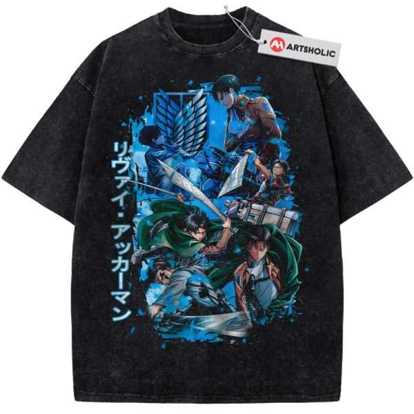 Levi Ackerman Shirt, Attack On Titan Shirt, AOT Shirt, Anime Shirt, Vintage T-Shirt