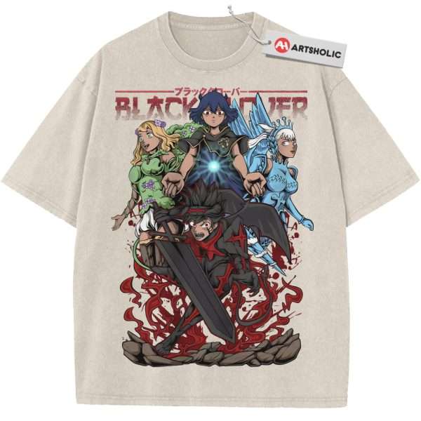 Black Clover Shirt, Anime Shirt, Vintage T-Shirt