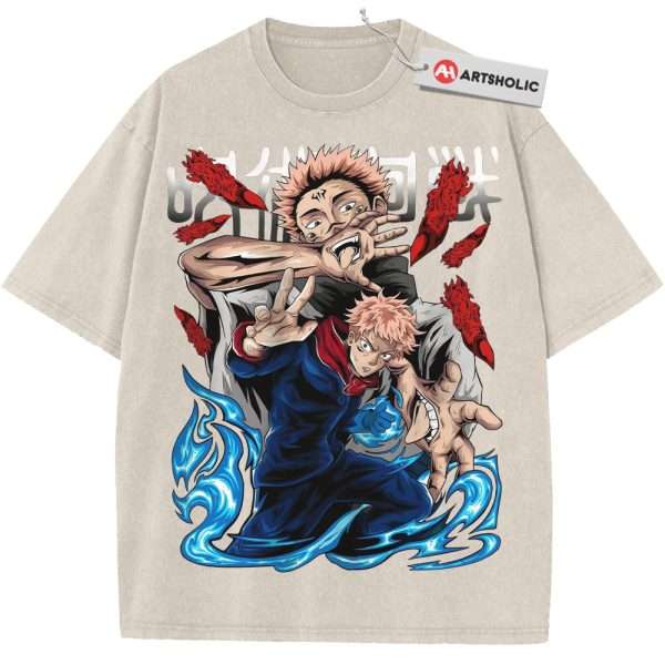 Yuji Itadori vs Sukuna Shirt, Jujutsu Kaisen Shirt, Anime Shirt, Vintage T-Shirt