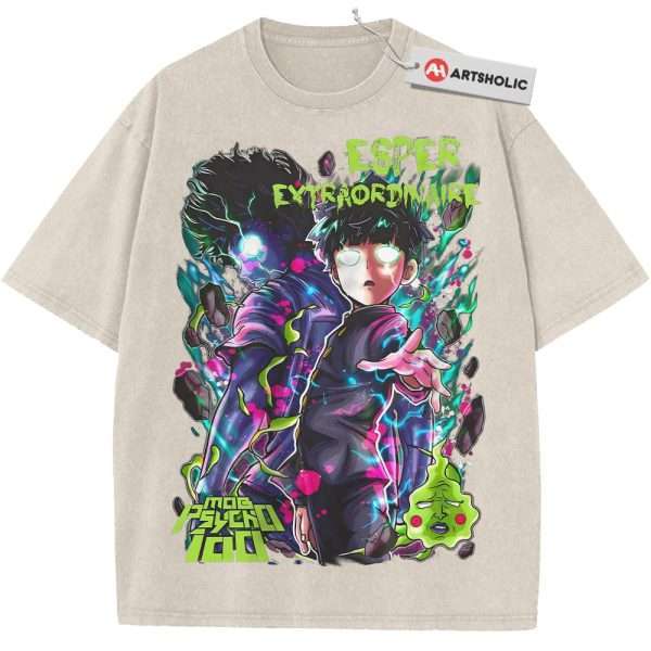 Shigeo Kageyama Shirt, Mob Psycho 100 Shirt, Anime Shirt, Vintage T-Shirt