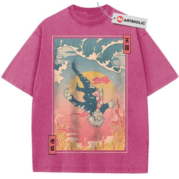 Satoru Gojo Shirt, Jujutsu Kaisen Shirt, Anime Shirt, Vintage T-Shirt - Rose Red, M