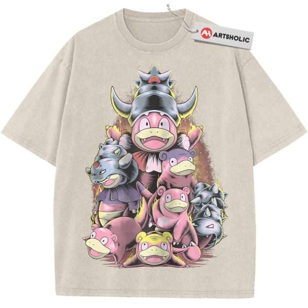 Slowpoke Shirt, Slowbro Shirt, Slowking Shirt, Pokemon Shirt, Anime Shirt, Vintage T-Shirt