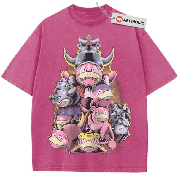 Slowpoke Shirt, Slowbro Shirt, Slowking Shirt, Pokemon Shirt, Anime Shirt, Vintage T-Shirt