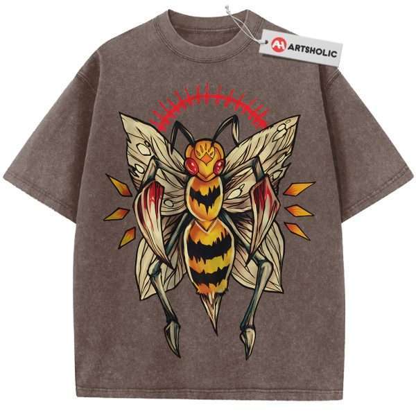 Beedrill Shirt, Pokemon shirt, Anime Shirt, Vintage Tee - Coffee, 5XL