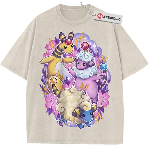 Mareep Shirt, Flaaffy Shirt, Ampharos Shirt, Pokemon Shirt, Anime Shirt, Vintage Tee