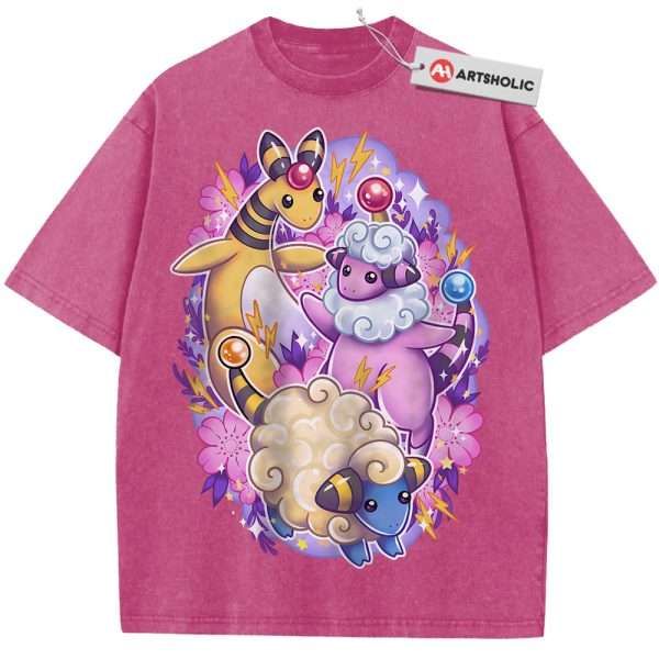 Mareep Shirt, Flaaffy Shirt, Ampharos Shirt, Pokemon Shirt, Anime Shirt, Vintage Tee
