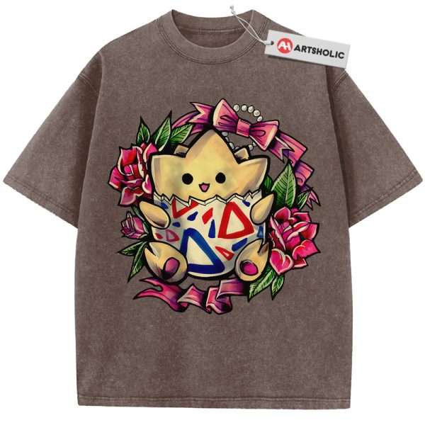 Togepi Shirt, Pokemon Shirt, Anime Shirt, Vintage T-Shirt - Coffee, XL