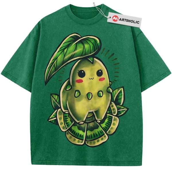 Chikorita Shirt, Pokemon Shirt, Anime Shirt, Vintage Tee