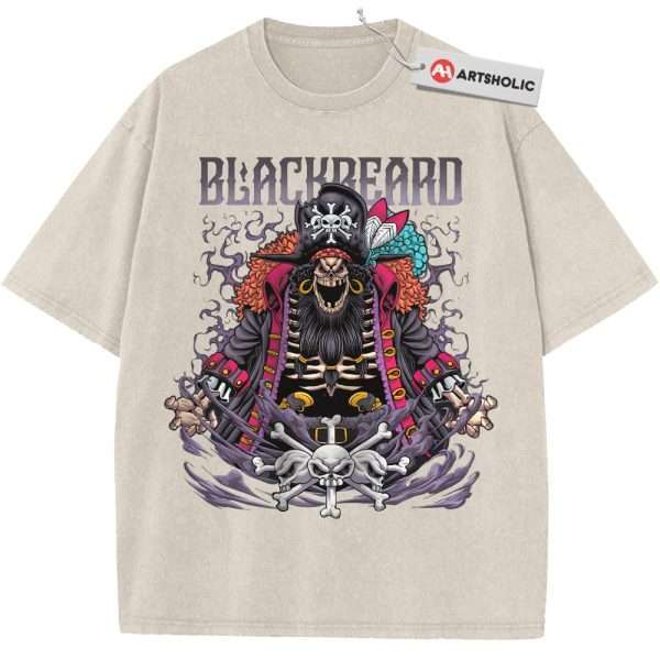 Skeleton Blackbeard Shirt, Marshall D Teach Shirt, One Piece Shirt, Anime Shirt, Vintage T-Shirt