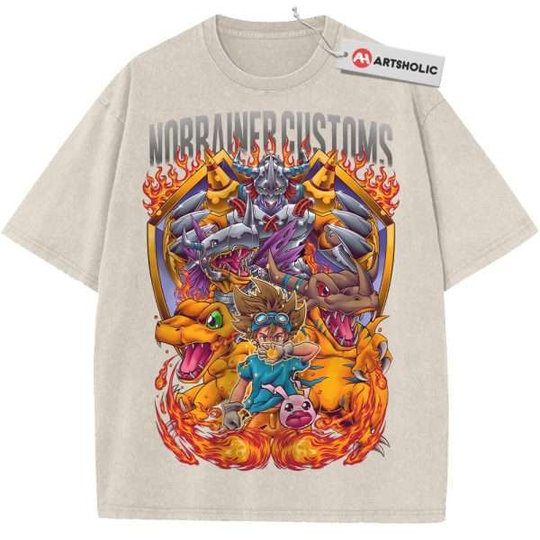 Agumon Shirt, Greymon Shirt, WarGreymon Shirt, Tai Kamiya Shirt, Digimon Adventure Shirt, Anime Shirt, Vintage Tee