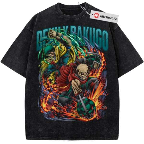 Izuku Midoriya Shirt, Katsuki Bakugo Shirt, MHA Shirt, Anime Shirt, Vintage Tee