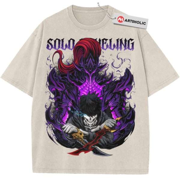 Sung Jinwoo Shirt, Solo Leveling Shirt, Anime Shirt, Vintage Tee