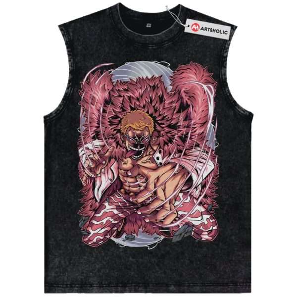 Donquixote Doflamingo Tank Top, One Piece Tank Top, Anime Tank Top, Vintage Tank Top