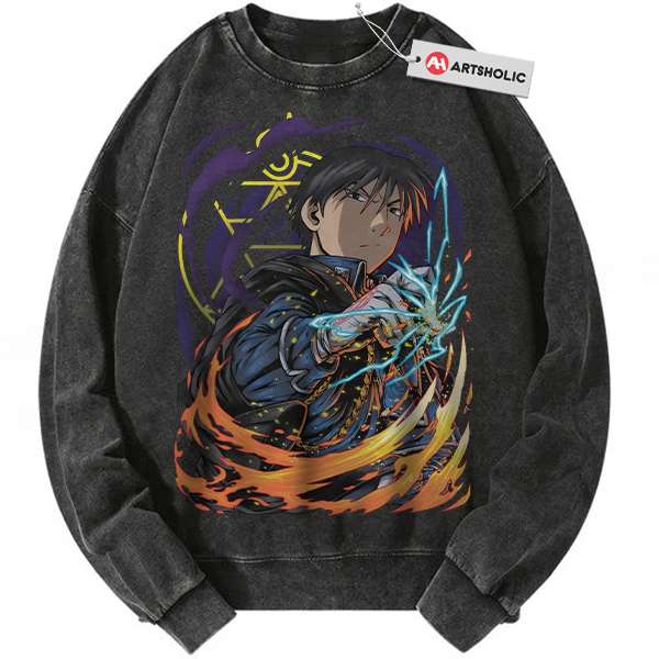 Roy Mustang Sweatshirt, Fullmetal Alchemist Sweatshirt, Anime Sweatshirt, Vintage Sweatshirt
