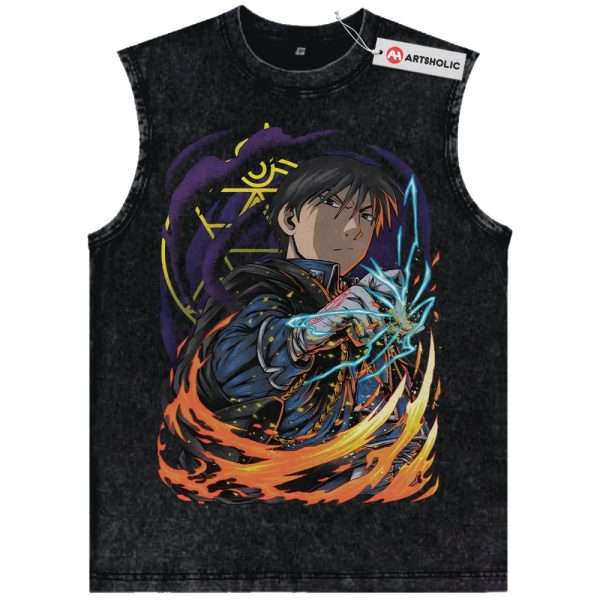 Roy Mustang Tank Top, Fullmetal Alchemist Tank Top, Anime Tank Top, Vintage Tank Top