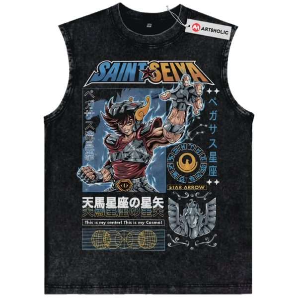 Pegasus Seiya Tank Top, Saint Seiya Tank Top, Anime Tank Top, Vintage Tank Top