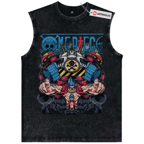Franky Tank Top, One Piece Tank Top, Anime Tank Top, Vintage Tank Top
